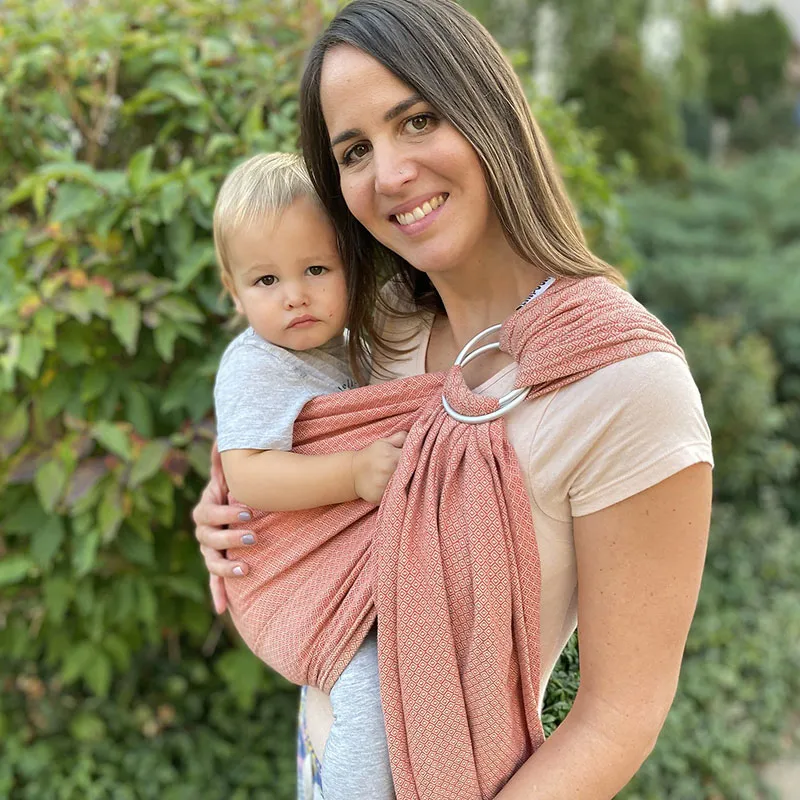 Écharpe Ring Sling - Coral-Sand Pink-0