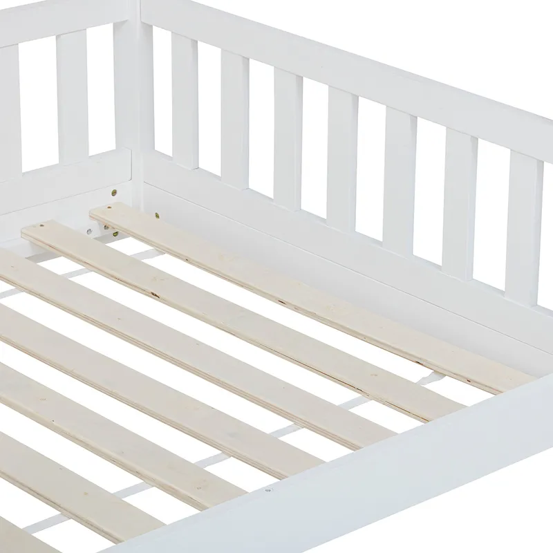 Lit Cabane Bosco Blanc - 90x190cm-3