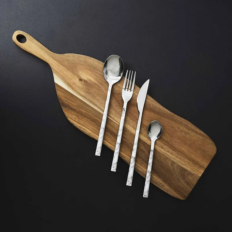 Ménagère Effet Marbre - 16pcs-1