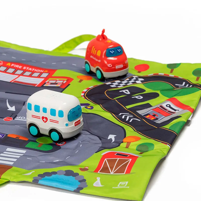 Tapis de jeu Circuit + 3 Voitures - 12m+-4