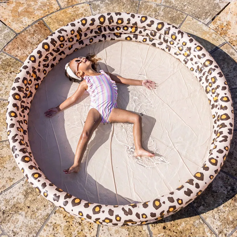 Piscine gonflable panthère beige Ø 150 cm - 3+-0