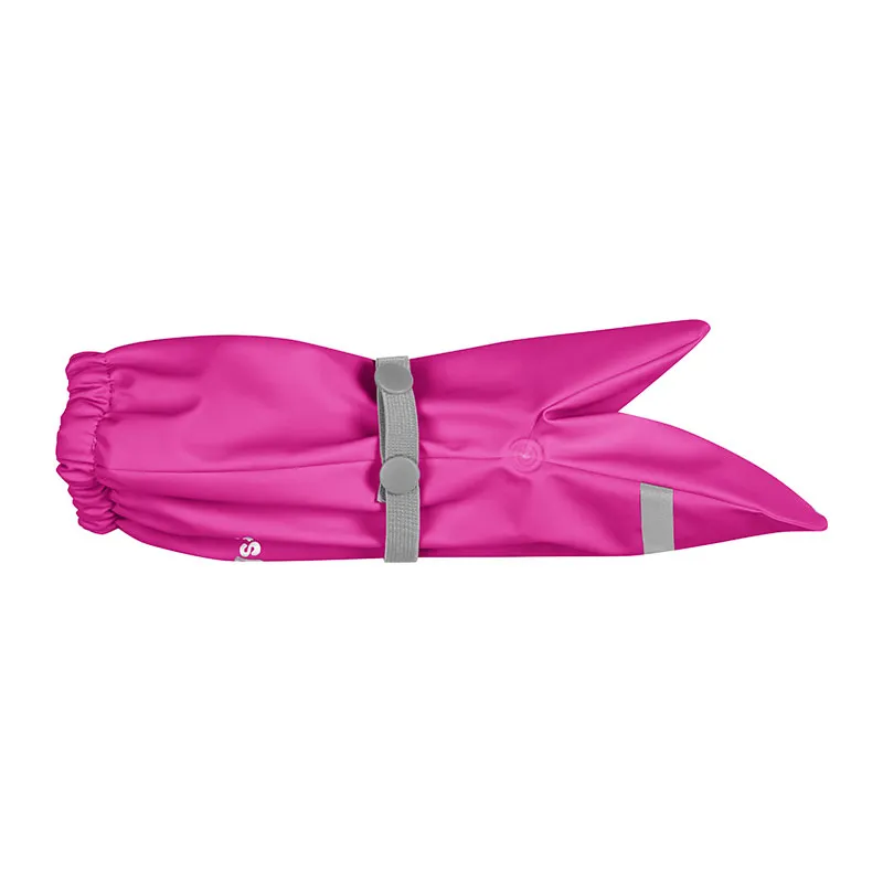 Gants de pluie doublure polaire - Rose fluo-3