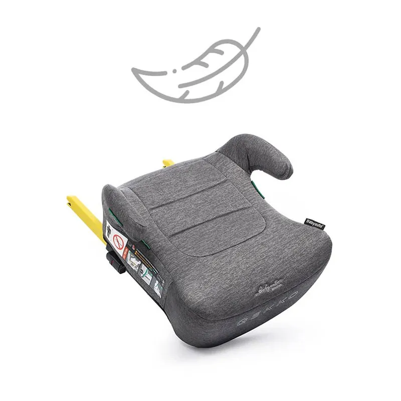 Rehausseur Gekko i-Fix i-Size/Isofix 125-150cm - Grey Dobby-3