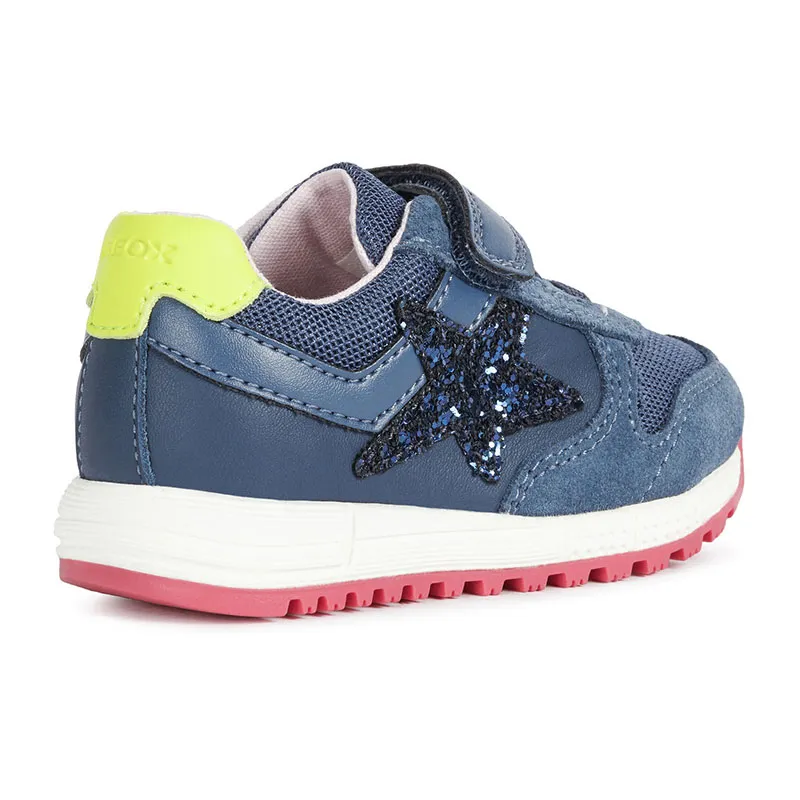 Sneakers Alben Étoile - Bleu Avio/Jaune Fluo-4