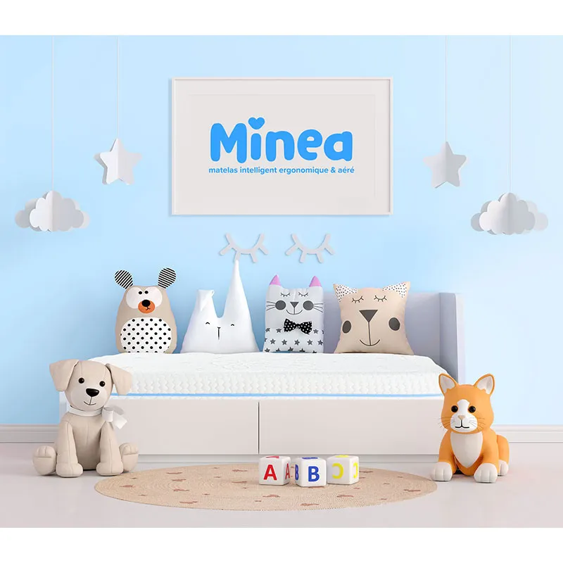 Matelas enfant Baby Bleu - 80x200cm-5