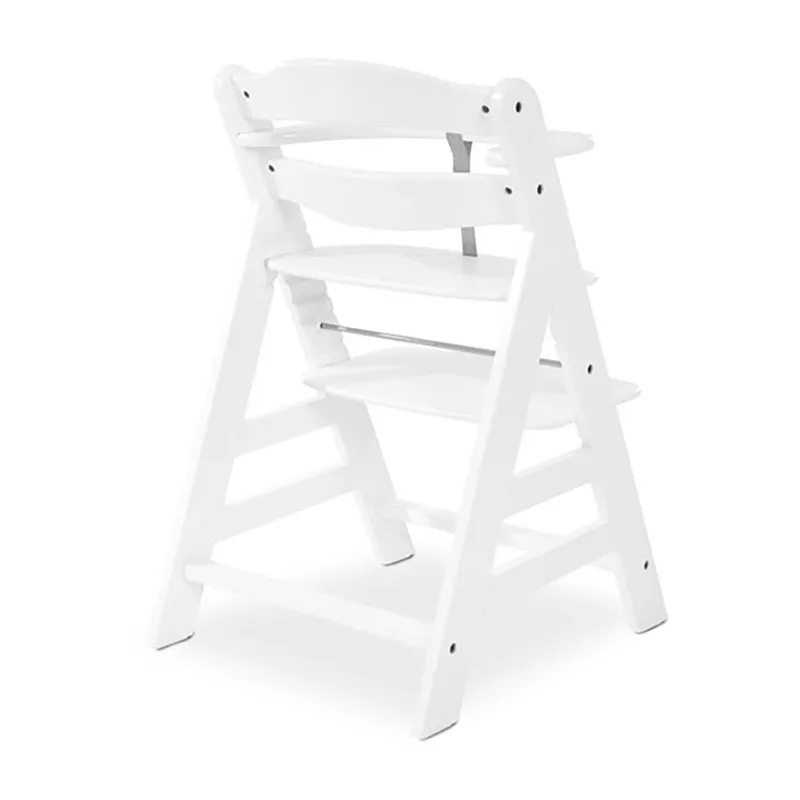 Chaise-haute Alpha+ avec tablette Blanc + Transat Alpha Bouncer 2en1 Lapin Beige - 0m+-4