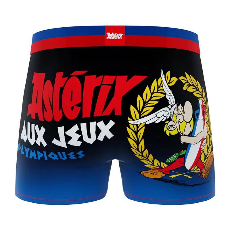 4 Boxers Homme Asterix et Obélix - Noir/Rouge/Jaune/Bleu-3