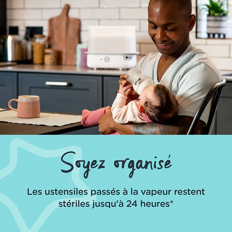 Stérilisateur électrique à vapeur - Blanc-4