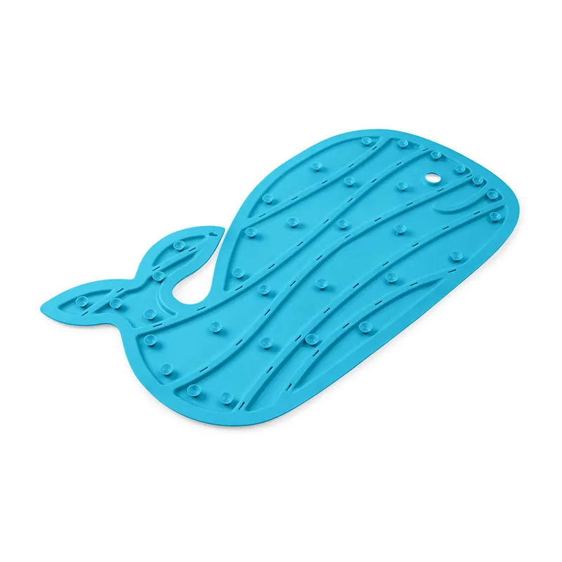 Tapis de bain antidérapant Moby Baleine Bleu - 0m+-4