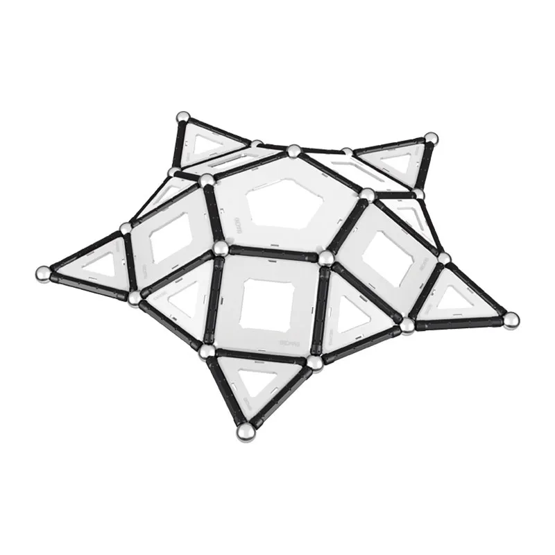 Jeu de construction magnét. Noir & Blanc 104pcs - 5+-9