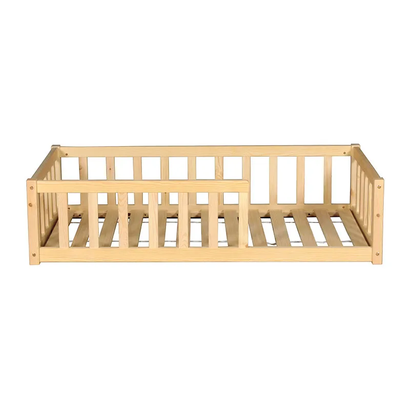Lit Nino avec barrière + Sommier Naturel Bébé-4