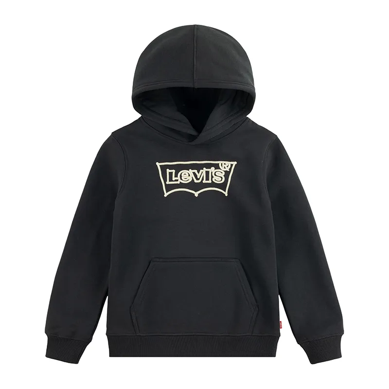 Sweat à capuche Enfant Rope batwing - Pirate Black-0