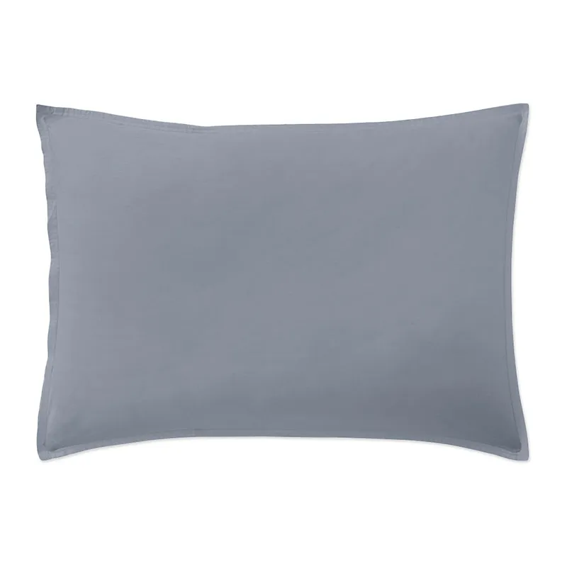 Taie d'oreiller Percale de coton Bleu forever-0