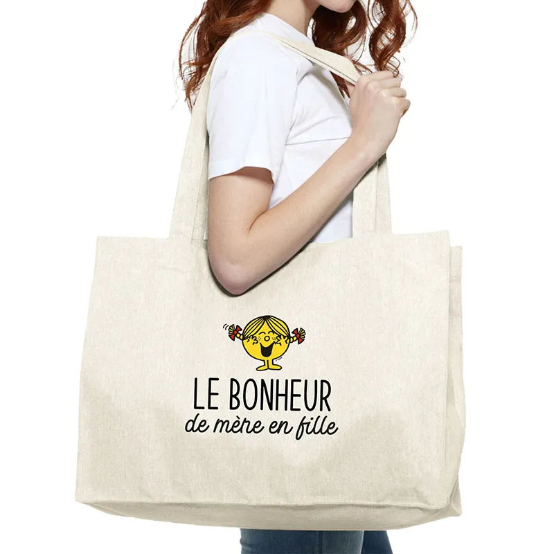 Grand Cabas Le bonheur de mère en fille - Naturel-0