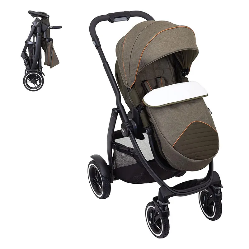 Poussette tout-terrain Evo Xt Noir/Kaki - 0m+-0