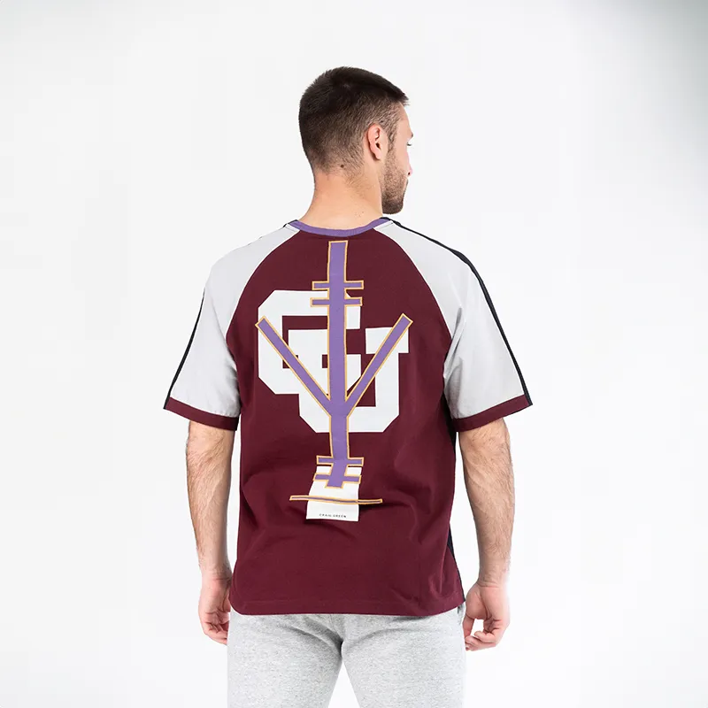 T-shirt Craig Green - Noir/Bordeaux-1