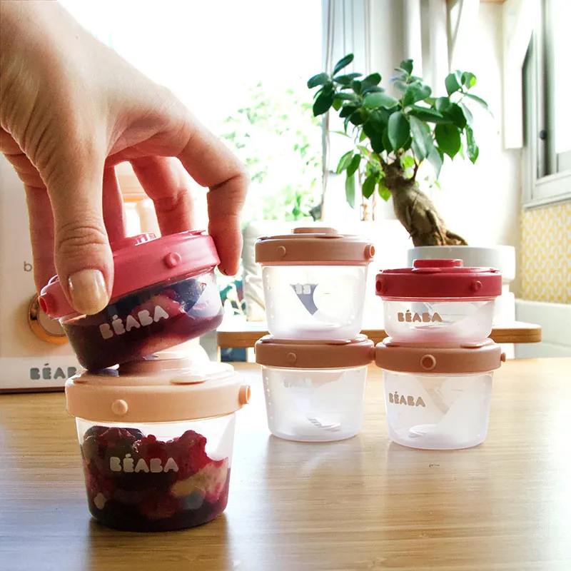 6 Portions Clip 1er âge Rose - 60/120ml-2