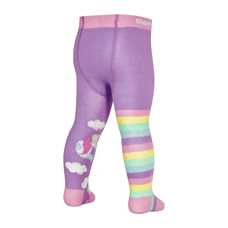 2 Collants Licorne - Violet/Rose-4