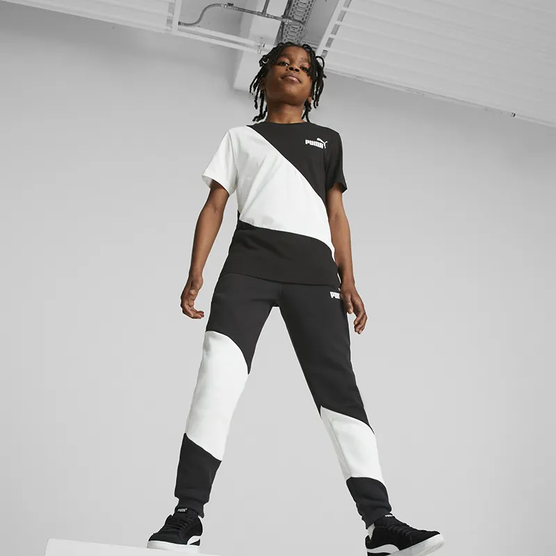 T-shirt Garçon Power Cat Puma - Noir/Blanc-4