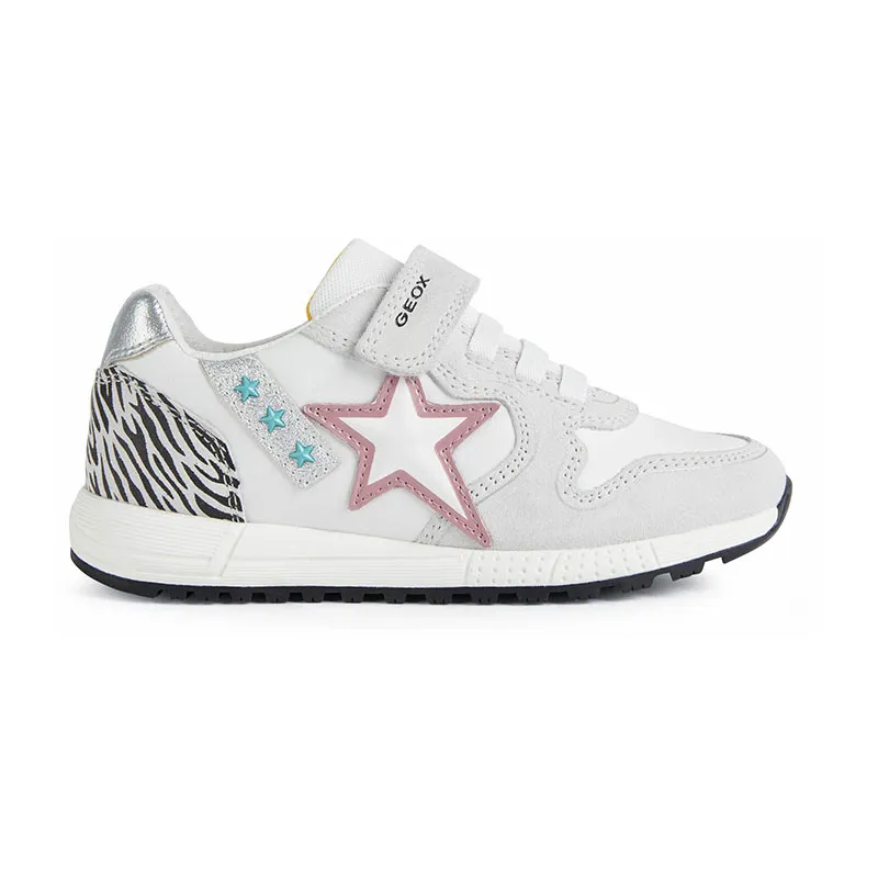 Sneakers Alben Étoile/Zèbre - Blanc/Noir-1