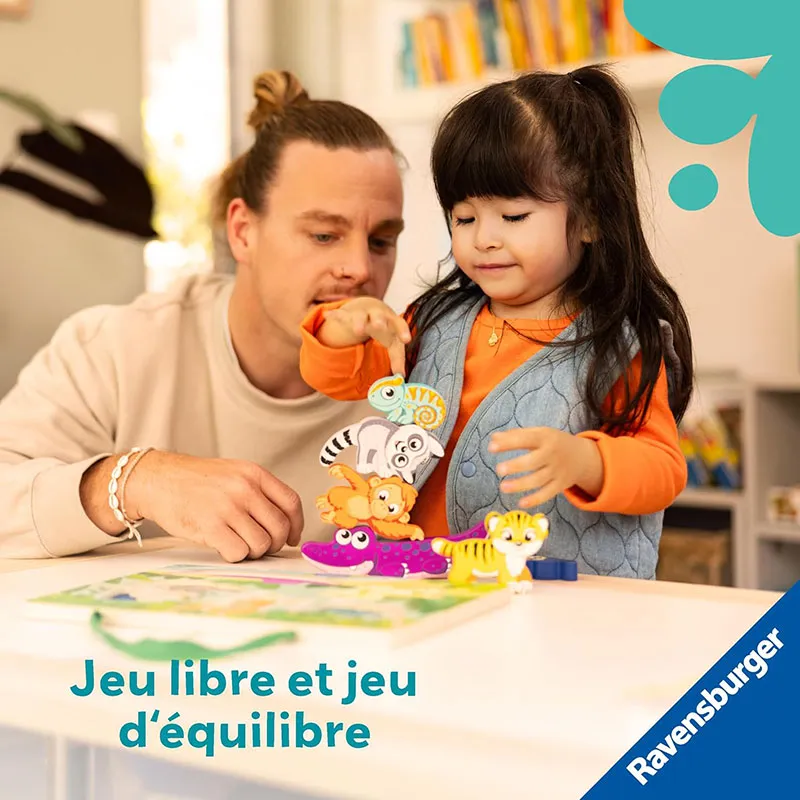 Puzzle en bois sensoriel & aimanté Jungle Play + - 12m+-3