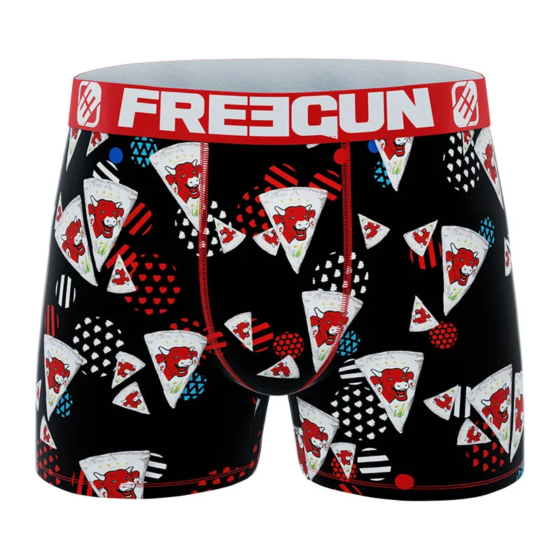 3 boxers homme La Vache Qui Rit - Rouge/Bleu/Blanc/Noir-5