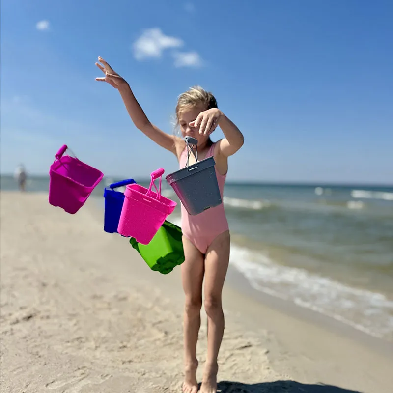 Seau de plage + Pelle Silicone-5