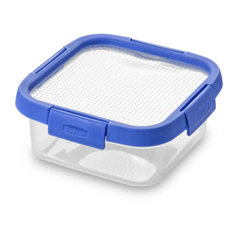Boîte + couv. carré Smart Flexi Bleu - 0,9L - CURVER-0