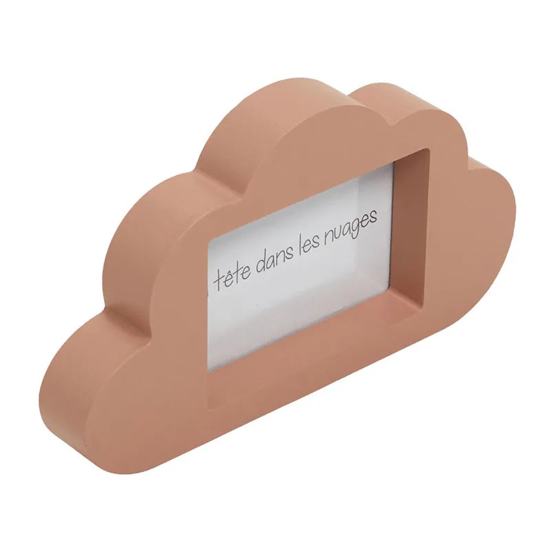 Cadre photo Bois Jungle La Tête dans les nuages - 23x3x13cm-1