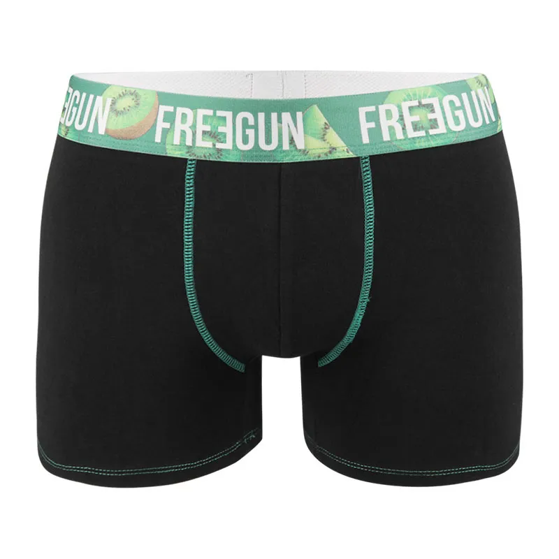 4 Boxers Homme Coton Bio - Noir/Jaune/Vert/Bleu/Rouge-5