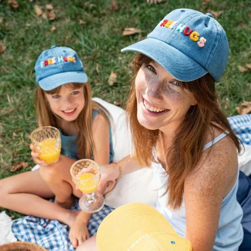 Duo Casquettes Free Hugs - Denim-0