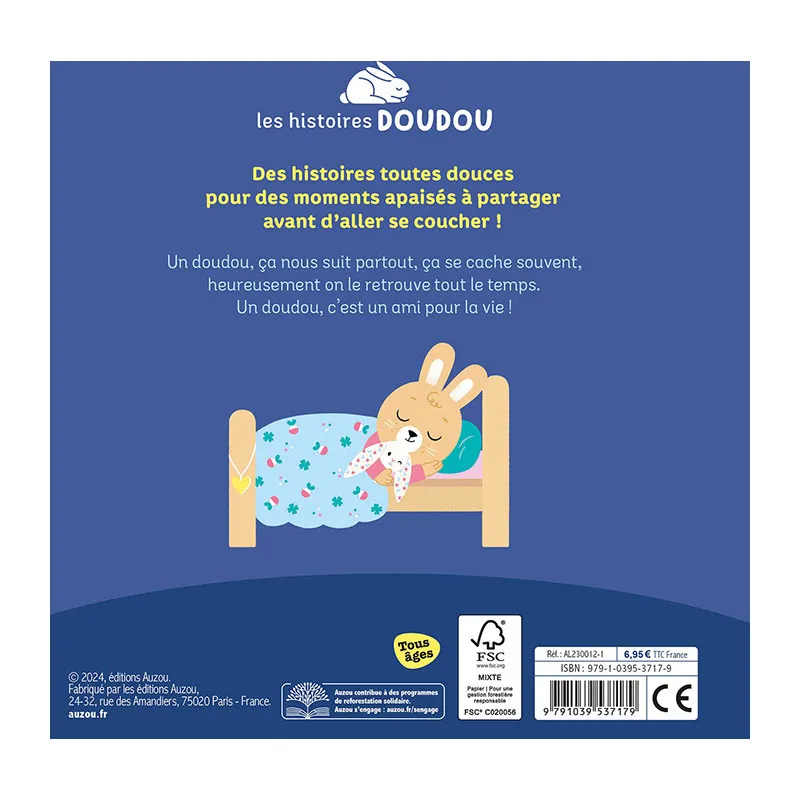 Mon doudou lapin un ami pour la vie - 12m+-3