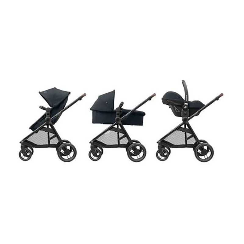 Duo Poussette Citadine Zelia 3 + Cosi Rock + Adaptateurs Gris - 0m+-2