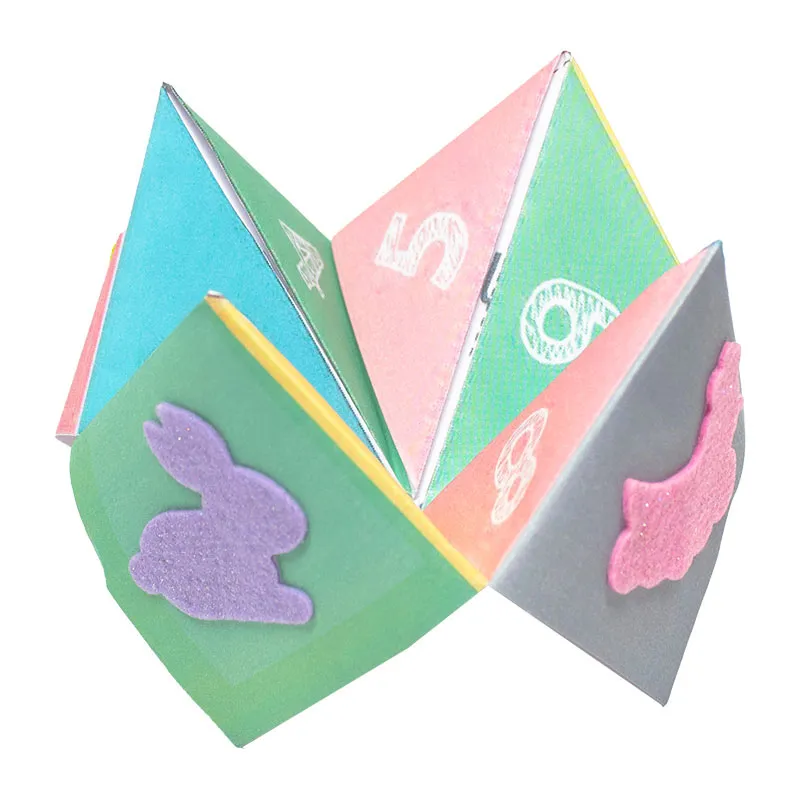 Gommettes feutrine pailletée Pâques 200pcs - 3+ -1