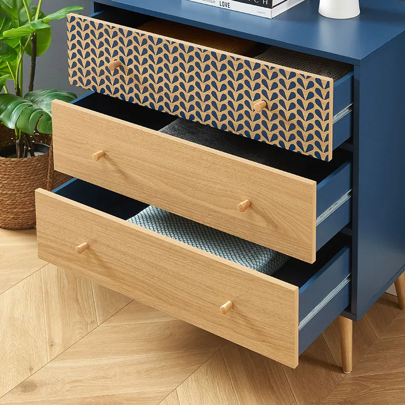 Commode Capucine Bleu pétrole - 78x39.5x80cm-2