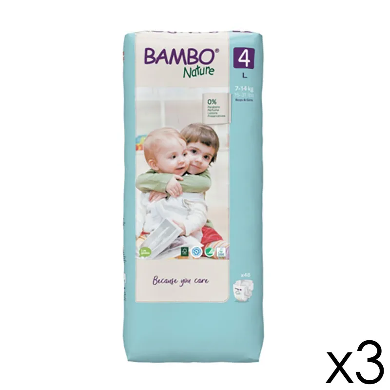 Couches Éco Bambo Nature T.4/7-14kg - 3x48-0