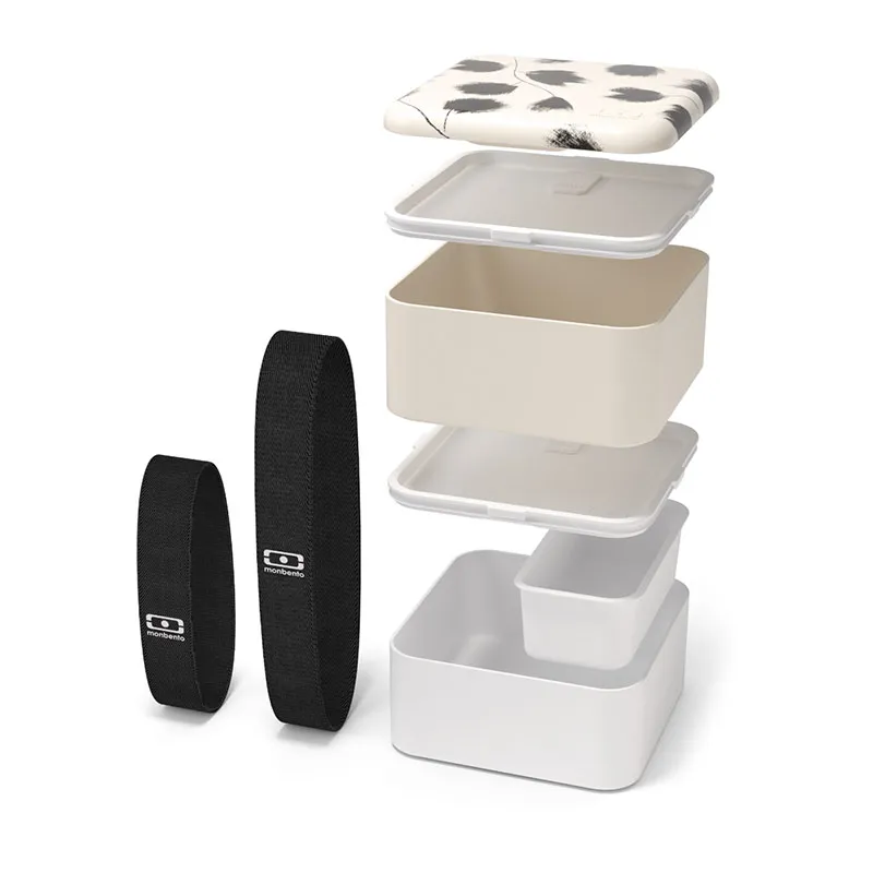 Set Lunch Box MB Square Plume + accessoires - 1,7L-1