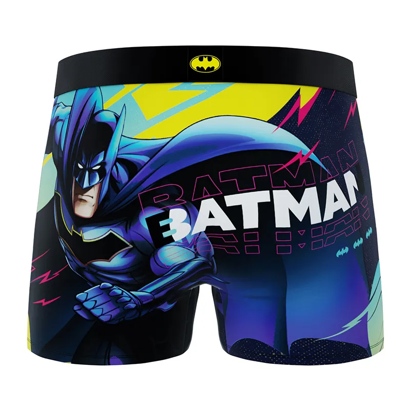 3 Boxers Homme DC Comics - Violet/Jaune/Bleu/Gris/Blanc-6
