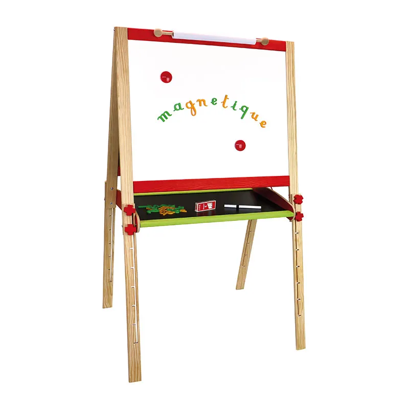 Grand tableau multifonctions réglable en bois 66x54x120cm - 36m+-2