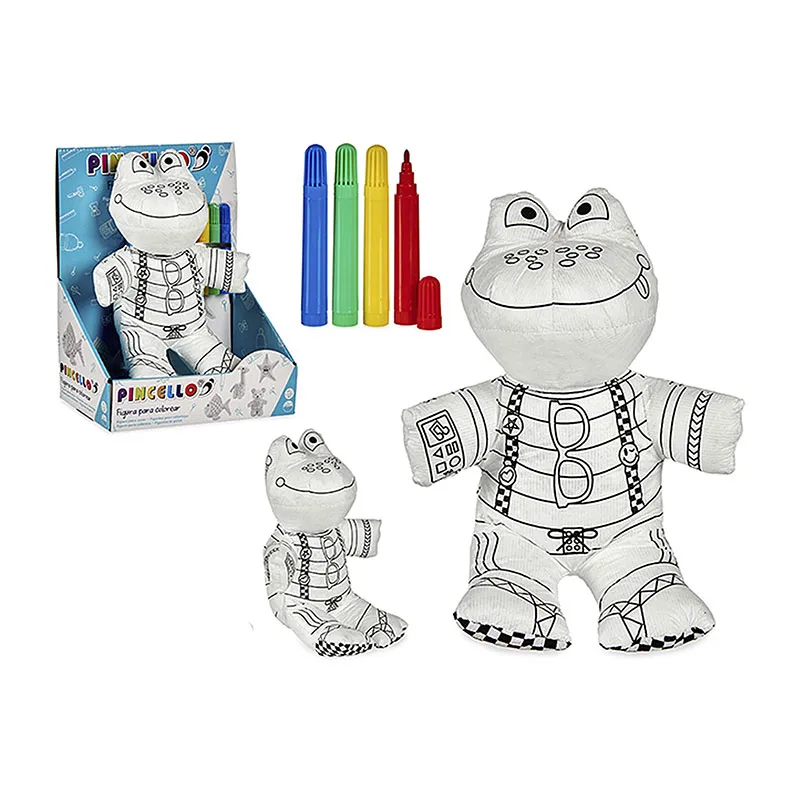 Peluche Grenouille à colorier - 12m+-0