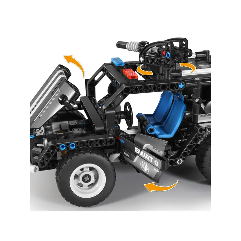 Voiture Swat à construire 391pcs - 6+-4