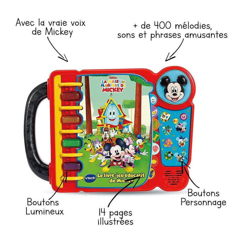 Le livre-jeu éducatif de Mickey - 36m+-3