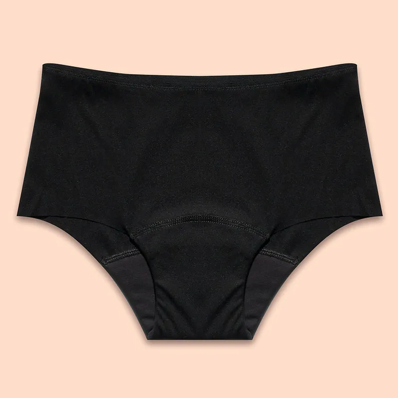 Boxer menstru. Basic + Culotte menstru. Dentelle - Noir-7