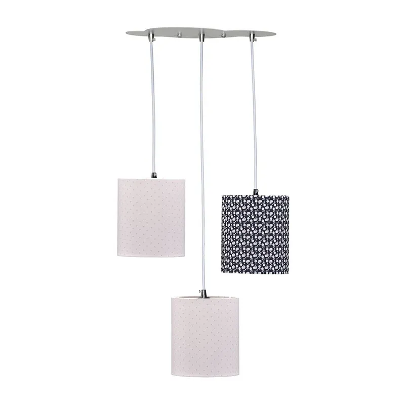 Suspension lumineuse trio Miss Fleur de Lune -  58,5x37x20cm-0