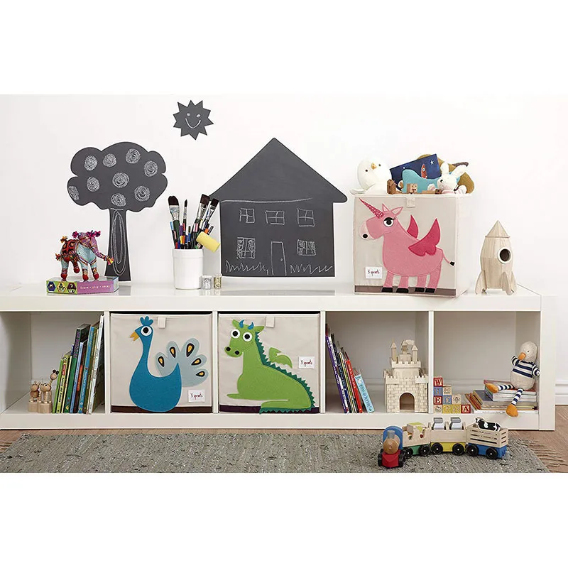 Cube de rangement jouets Chien - 33x33cm-4