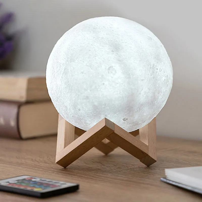 Lampe Lune LED à contrôle tactile - Ø15 cm-3
