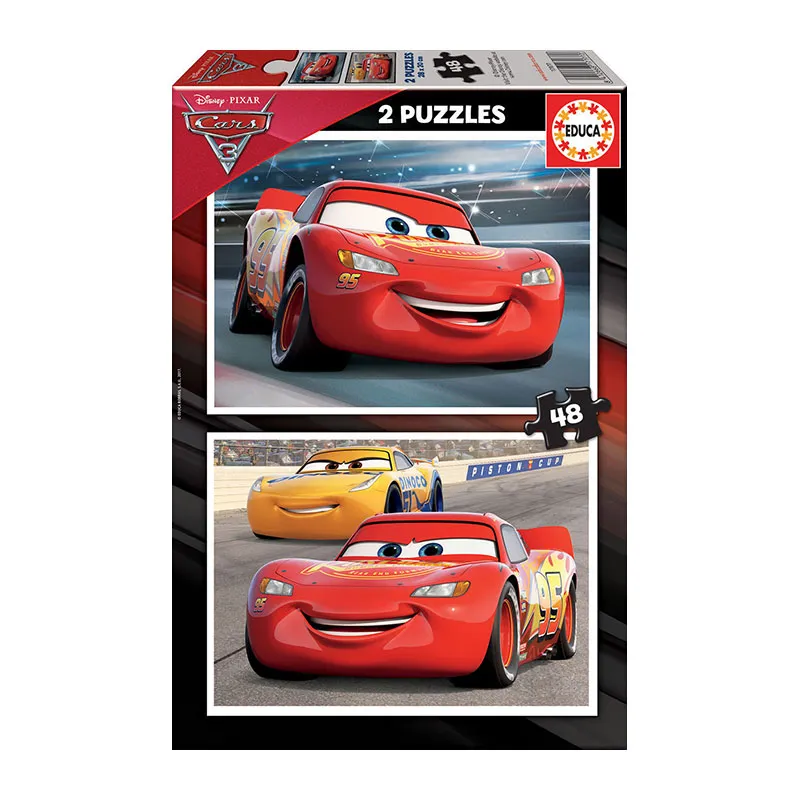 2 Puzzles Cars 3 2x48pcs - 36m+-0