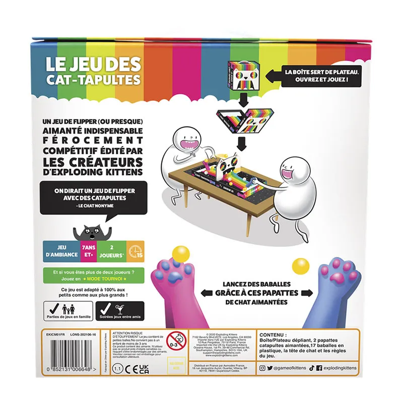 Jeu de société Le Jeu des Cat-Tapultes - 7+-3
