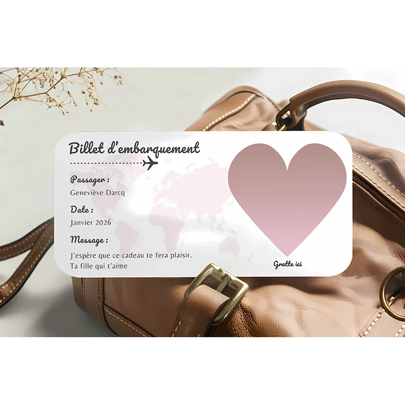Carte à gratter DL - Pink Départ-3