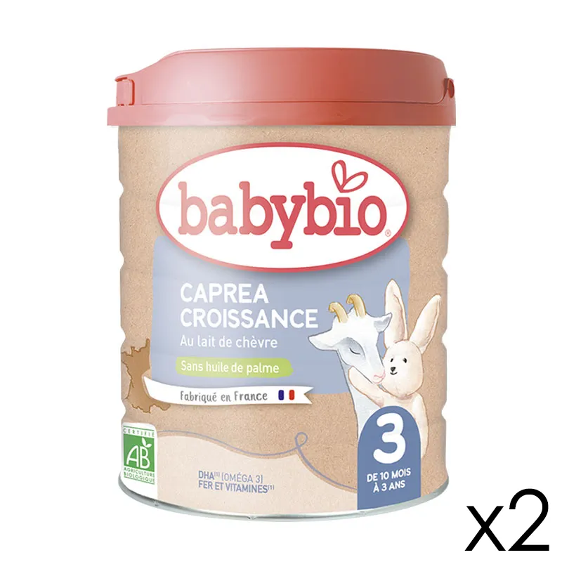 2x800g Lait infantile Caprea 3 au Lait de Chèvre BIO - 10m+-0